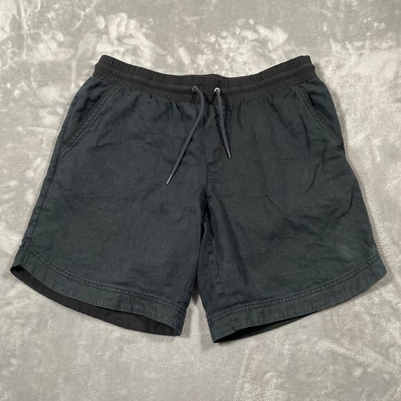 Athleta Beachside Bali Linen Short Women 12 Casual Vacation Resort Stretch Waist - Picture 1 of 7